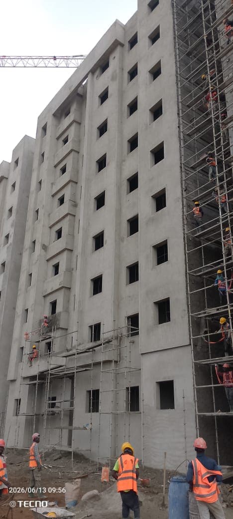 Vue d'ensemble site construction FAPIMA Bonoua